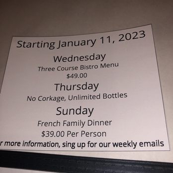 Aboyer - New impending specials - French Near Me - Winnetka, Illinois