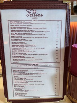 Menu photo 3 Fellini Coffee New York, NY Menu photo 3 Fellini Coffee New York, NY