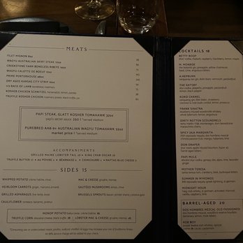 Papi Steak Miami Beach - Menu - Steakhouses Near Me - Miami Beach, Florida