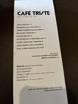 CAFÉ TRISTE by null