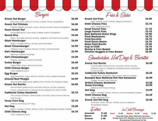 Menu photo 4 Scenic Drive In Modesto, CA