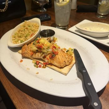 Gibbons Fine Grill - Cedar plank salmon - Seafood Near Me - Shreveport, Louisiana Gibbons Fine Grill - Cedar plank salmon - Seafood Near Me - Shreveport, Louisiana