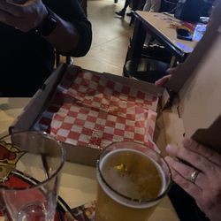 Little Woodrow's Webster - Hard to maneuver the box of pizza on our tiny table