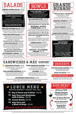 Menu photo 7 Loco Patron Scottsdale, AZ