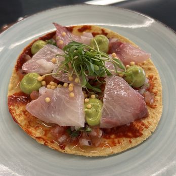 El Sol De Mexico - Tostada de Kanpachi $17.50 - Seafood Near Me - East Los Angeles, California