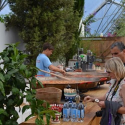 Eden Project - Paella cooking inside the Mediterranean Biome