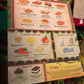 Rainforest Cafe - Kids menu - American Near Me - Sunrise, Florida Rainforest Cafe - Kids menu - American Near Me - Sunrise, Florida