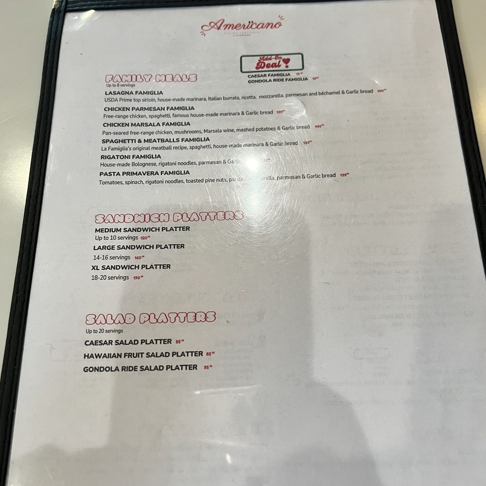 Americano - Italian Near Me - Livermore, California Americano - Italian Near Me - Livermore, California