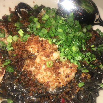 No. 246 - Black spaghetti. Comes with shrimp. Very flavorful. And very filling. - Italian Near Me - Decatur, Georgia