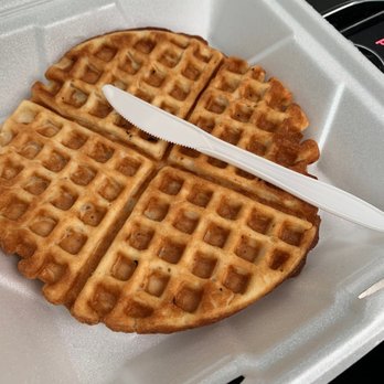 The Roost Cafe - A very crispy waffle - Diners Near Me - Eustace, Texas