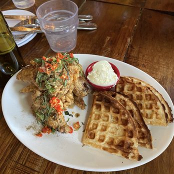 Nue - Chengdu Chicken and Waffles - Tapas/Small Plates Near Me - Seattle, Washington Nue - Chengdu Chicken and Waffles - Tapas/Small Plates Near Me - Seattle, Washington
