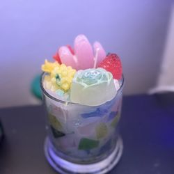 After candle is melted together