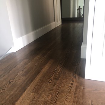 Dangerous Tile Stair Removal Replaced With Pickled Red Oak To