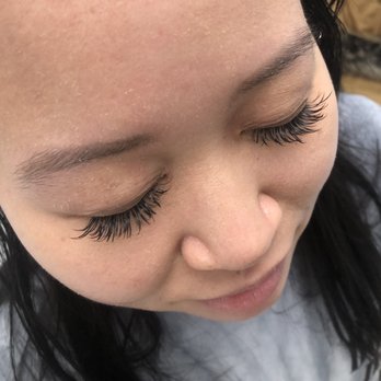 Lilian Eyelash Extension - hybrid with wispies - Eyelash Service Near Me - Flushing, New York Lilian Eyelash Extension - hybrid with wispies - Eyelash Service Near Me - Flushing, New York