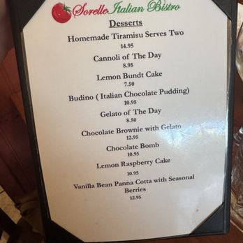 Sorelle Italian Bistro - Menu July 2025 - Italian Near Me - Campbell, California Sorelle Italian Bistro - Menu July 2025 - Italian Near Me - Campbell, California
