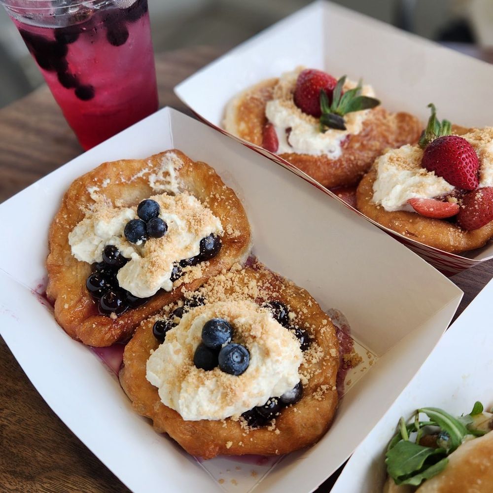 Frybread - Blueberry frybread, strawberry frybread, blueberry lemonade - Mexican Near Me - West Warwick, Rhode Island