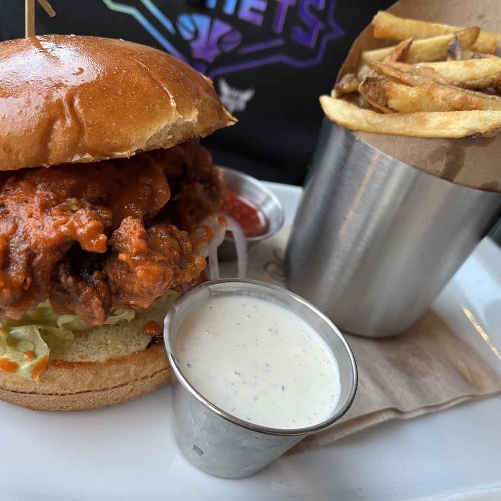 Lady Gregory's - Spicy Spicy Nashville Chicken Sandwich - New American Near Me - Chicago, Illinois Lady Gregory's - Spicy Spicy Nashville Chicken Sandwich - New American Near Me - Chicago, Illinois
