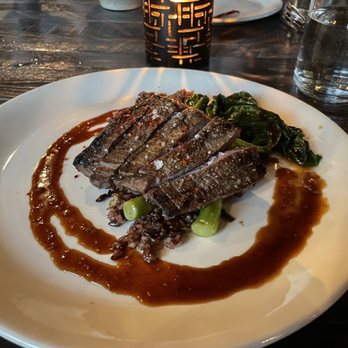 Modita - Waygu Steak on Chinese Broccoli and Stick Rice - Sushi Bars Near Me - Indianapolis, Indiana