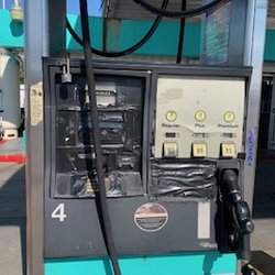 Rahman Gas and Market - February 13, 2024 Delipidated & held together by Duct-Tape (unfortunately; it is) gas/petrol pump.