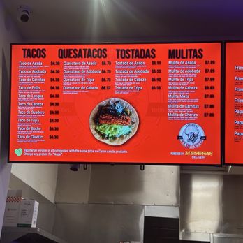 Taquería By El Prieto - Updated menu 5/18/2025 - Mexican Near Me - Chula Vista, California