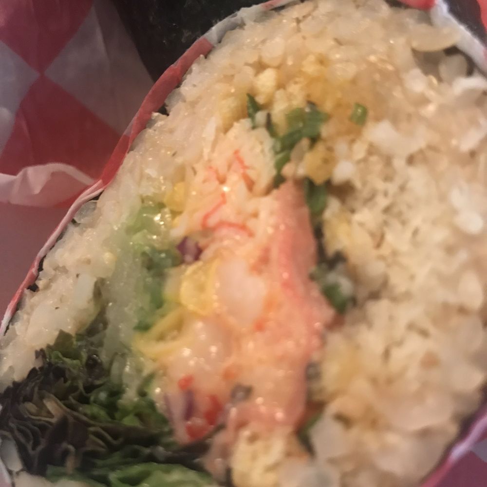 Lobster and shrimp sushi burrito Lobster and shrimp sushi burrito