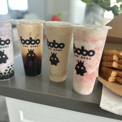 Bobo The Boba - Taro, Thai, Milk Tea, Strawberry