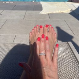 Gel manicure and pedicure Gel manicure and pedicure