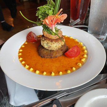 11 Maple Street - Crab cake over a fried green tomato - New American Near Me - Jensen Beach, Florida