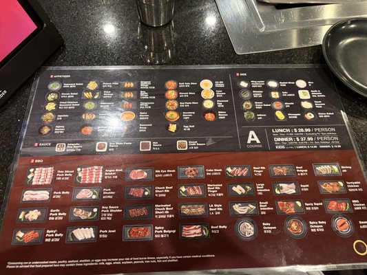 Menu photo 1 Ohgane Concord, CA