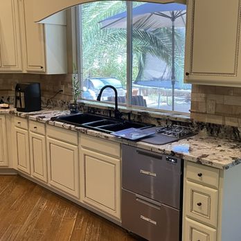 TJC Remodeling - after countertop install and cabinet door painting. - General Contractors Near Me - Gilbert, Arizona