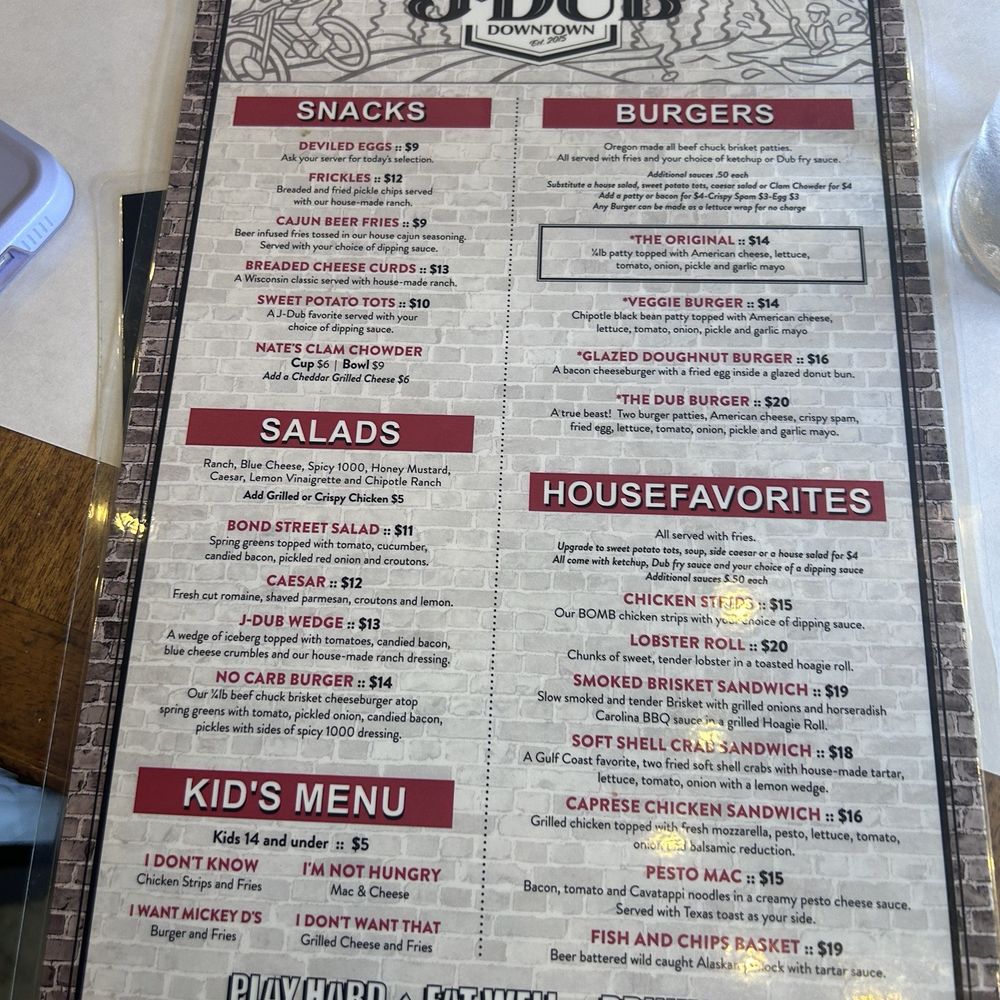 J DUB - J dub menu 2/27/24 - Breakfast & Brunch Near Me - Bend, Oregon J DUB - J dub menu 2/27/24 - Breakfast & Brunch Near Me - Bend, Oregon