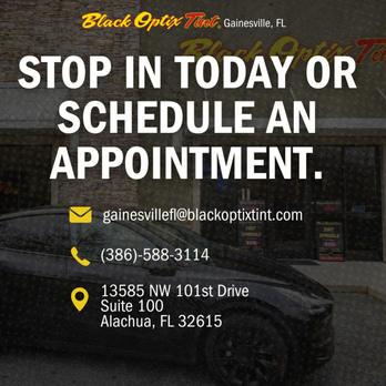 Black Optix Tint - Car Window Tinting Near Me - Alachua, Florida Black Optix Tint - Car Window Tinting Near Me - Alachua, Florida