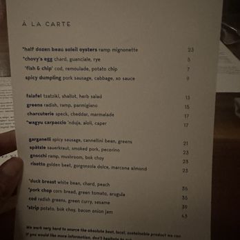 Au Courant - Menu - Modern European Near Me - Omaha, Nebraska