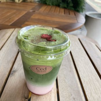 Ced Coffee & Donut - Double strawberry matcha. - Coffee & Tea Near Me - Westminster, California Ced Coffee & Donut - Double strawberry matcha. - Coffee & Tea Near Me - Westminster, California