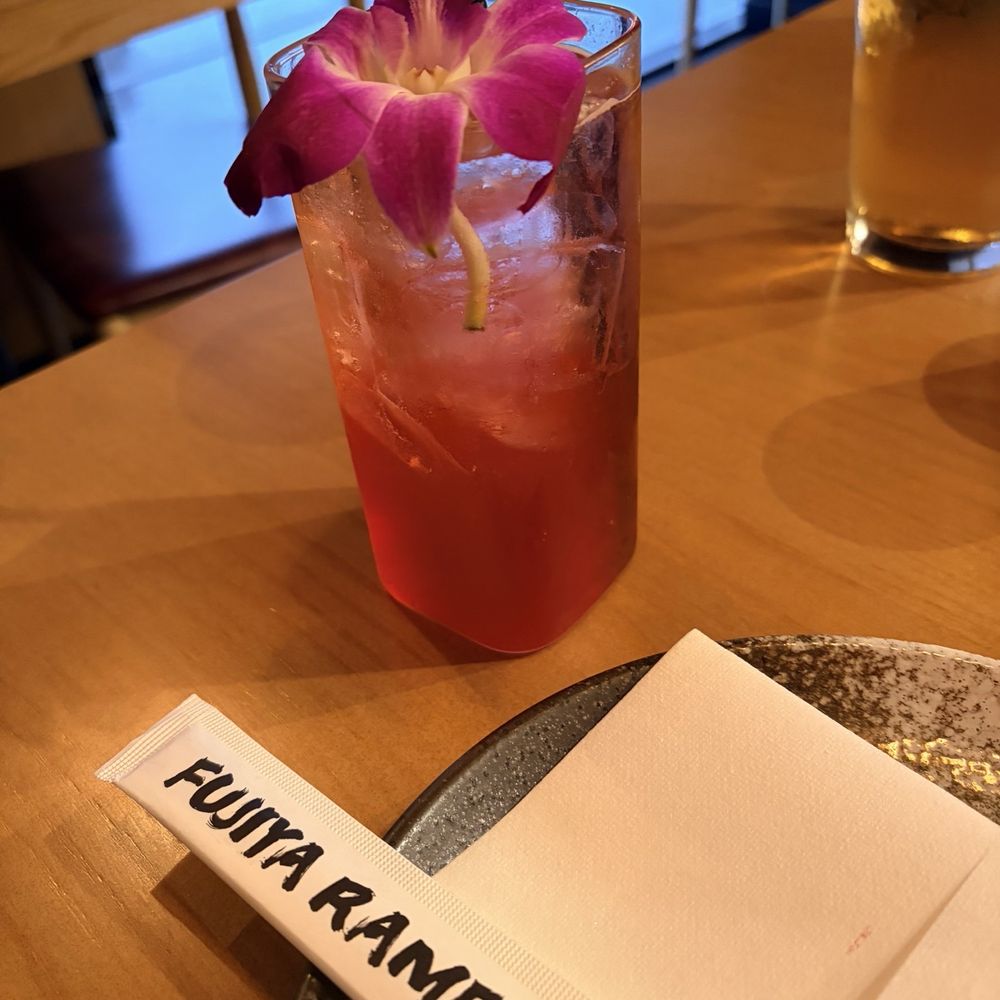 Fujiya Ramen - Sakura Love drink - Ramen Near Me - Pittsburgh, Pennsylvania