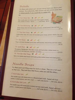 Menu photo 4 Thai Kitchen Thunder Bay, ON