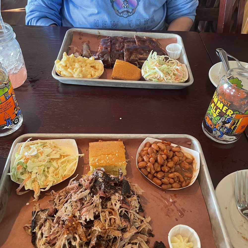 1/2 Pound Pulled Pork and half 1/2 Rack Ribs Only