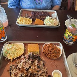 1/2 Pound Pulled Pork and half 1/2 Rack Ribs Only 1/2 Pound Pulled Pork and half 1/2 Rack Ribs Only