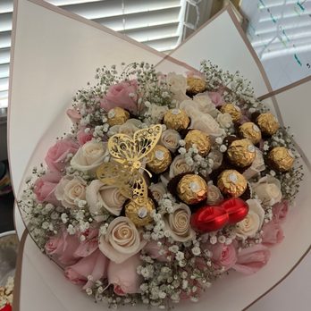 RC Flowers - 50 roses chocolates and butterflies - Florists Near Me - Vista, California RC Flowers - 50 roses chocolates and butterflies - Florists Near Me - Vista, California