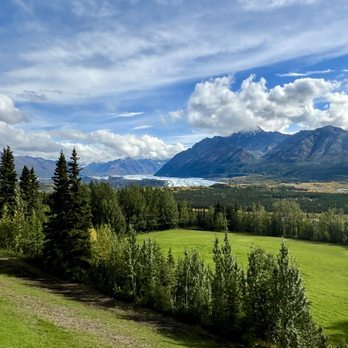 Long Rifle Lodge - View from balcony - Desserts Near Me - Glacier View, Alaska Long Rifle Lodge - View from balcony - Desserts Near Me - Glacier View, Alaska