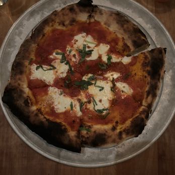 Source Restaurant - Source Margherita Pizza extra charred - Pizza Near Me - Cambridge, Massachusetts