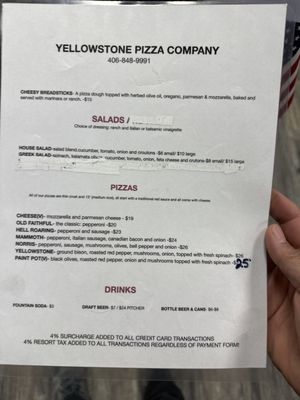 Yellowstone Pizza Company by null