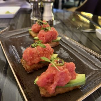 Umi Sushi & Oyster Bar - Spicy Tuna Crispy Rice - 1 order is 2 pieces - Asian Fusion Near Me - Temecula, California Umi Sushi & Oyster Bar - Spicy Tuna Crispy Rice - 1 order is 2 pieces - Asian Fusion Near Me - Temecula, California