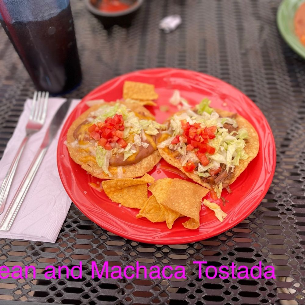 Nino's Del Sol - Bean and Machaca tostada - Mexican Near Me - Alamosa, Colorado Nino's Del Sol - Bean and Machaca tostada - Mexican Near Me - Alamosa, Colorado