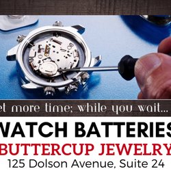 Buttercup Jewelry - We change watch batteries and offer service for high end watches.