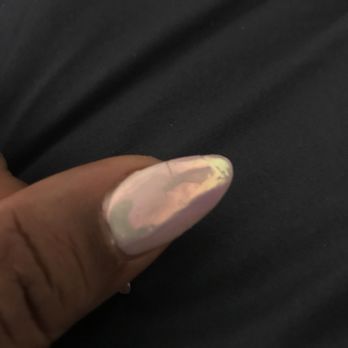 Orchid Nail Spa - Cracked nail after getting a "gel" fill. - Nail Salons Near Me - Norfolk, Virginia