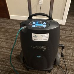 Aspirus At Home - Medical Equipment - Vacuum sized portable oxygen concentrator I was given to travel to high elevation with.