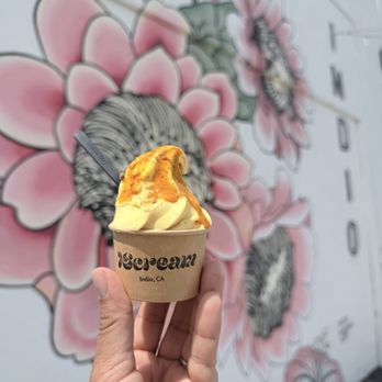 I Scream - Mango soft serve mmmmm - Ice Cream & Frozen Yogurt Near Me - Indio, California I Scream - Mango soft serve mmmmm - Ice Cream & Frozen Yogurt Near Me - Indio, California
