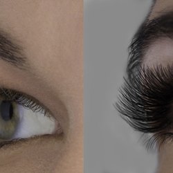 Lavish Lashes - Before and After image of Classic Lash Extensions