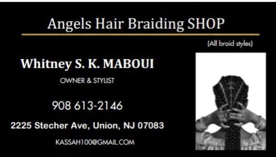 Angels Hair Braiding Shop Logo